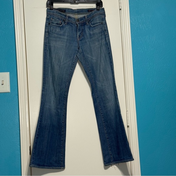 Citizens Of Humanity Denim - Citizens of Humanity Ingrid #002 Low Waist Flare Jeans Stretch Light Wash 25 EUC